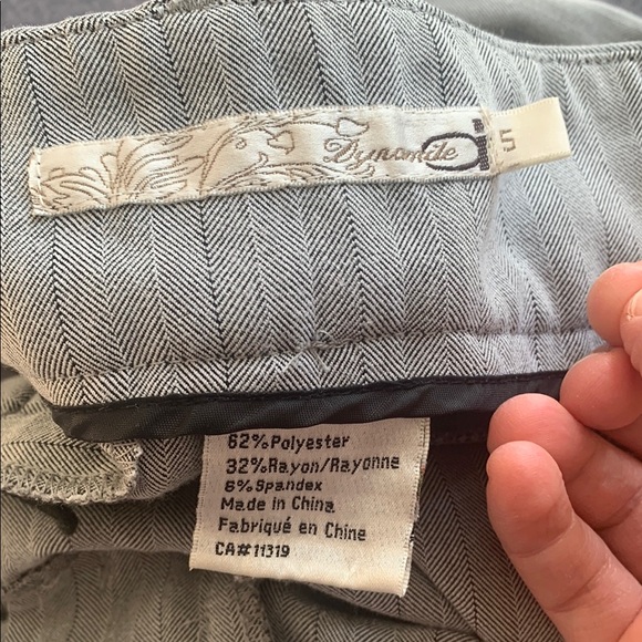 Dynamite Gray Herringbone Flare Pants - Picture 2 of 2